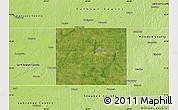 Satellite Map of Branch County, physical outside