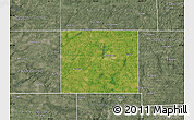 Satellite Map of Branch County, semi-desaturated