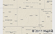 Shaded Relief Map of Branch County