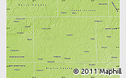 Physical Map of Calhoun County