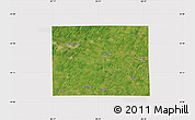 Satellite Map of Calhoun County, cropped outside