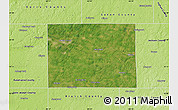 Satellite Map of Calhoun County, physical outside
