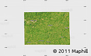 Satellite Map of Calhoun County, single color outside
