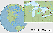 Savanna Style Location Map of Clare County