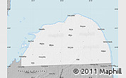 Gray Map of Huron County