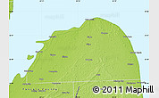 Physical Map of Huron County