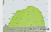 Physical Map of Huron County, semi-desaturated