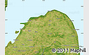 Satellite Map of Huron County