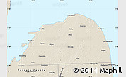 Shaded Relief Map of Huron County