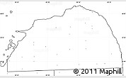 Blank Simple Map of Huron County, no labels