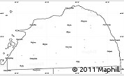 Blank Simple Map of Huron County