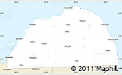 Classic Style Simple Map of Huron County