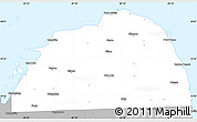 Gray Simple Map of Huron County