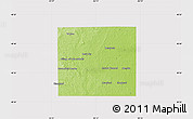 Physical Map of Isabella County, cropped outside