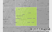 Physical Map of Isabella County, desaturated