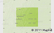 Physical Map of Isabella County, lighten