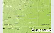 Physical Map of Isabella County