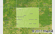 Physical Map of Isabella County, satellite outside