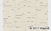Shaded Relief Map of Isabella County