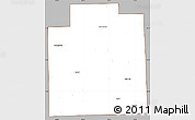 Gray Simple Map of Lapeer County, cropped outside