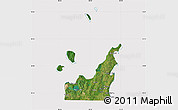 Satellite Map of Leelanau County, cropped outside
