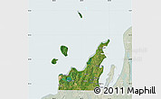 Satellite Map of Leelanau County, lighten