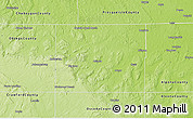 Physical 3D Map of Montmorency County
