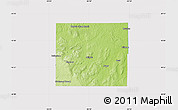 Physical Map of Montmorency County, cropped outside
