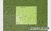Physical Map of Montmorency County, darken