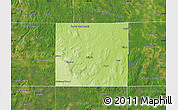 Physical Map of Montmorency County, satellite outside