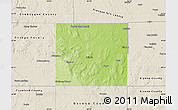 Physical Map of Montmorency County, shaded relief outside