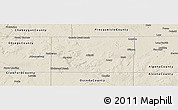 Shaded Relief Panoramic Map of Montmorency County