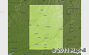 Physical Map of Newaygo County, darken