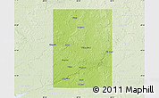 Physical Map of Newaygo County, lighten