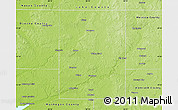 Physical Map of Newaygo County