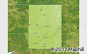 Physical Map of Newaygo County, satellite outside