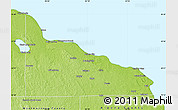 Physical Map of Presque Isle County