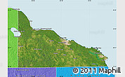 Satellite Map of Presque Isle County, political outside
