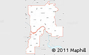 Silver Style Simple Map of ZIP codes starting with 551