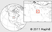 Blank Location Map of ZIP code 55110