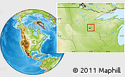 Physical Location Map of ZIP code 55110