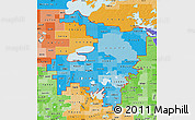 Political Shades Map of ZIP codes starting with 566