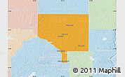 Political Map of Anoka County, lighten