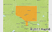 Political Map of Anoka County, physical outside
