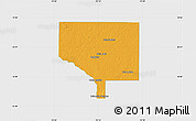 Political Map of Anoka County, single color outside