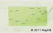 Physical 3D Map of Carlton County, lighten
