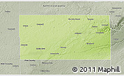 Physical 3D Map of Carlton County, semi-desaturated