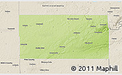 Physical 3D Map of Carlton County, shaded relief outside