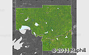 Satellite Map of Itasca County, desaturated