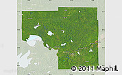 Satellite Map of Itasca County, lighten